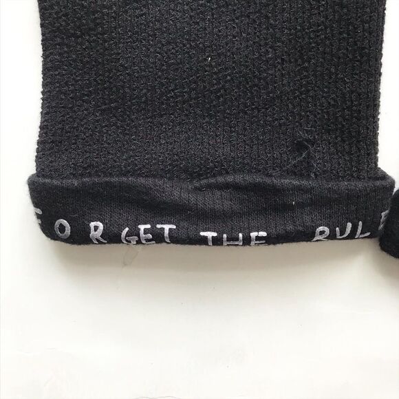 Zara black textured high waisted pants EUC 10Y - Picture 6 of 6